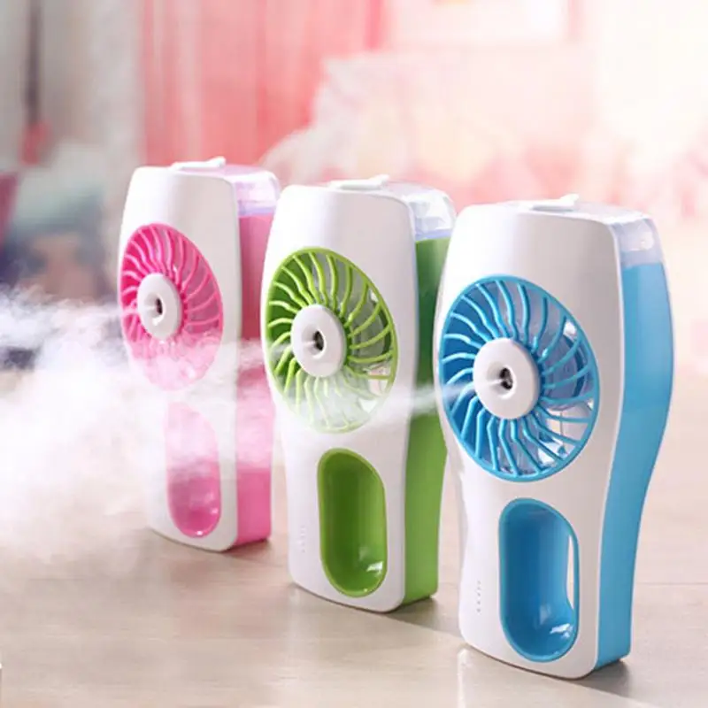 

Air Conditioner Portable Fan Handheld Mini Fan Spray Water Supply Humidification Cooling Table Fan For Home Office