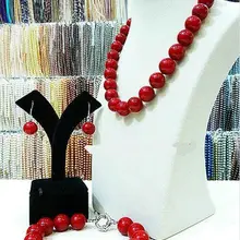 Бесплатные доставить дворянства счастливицы настоящее природный 12 мм красный оболочки жемчужное ожерелье 1" браслет 7." серьги крюк