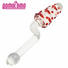 Qomolomo Glass dildo G-spot Stimulation Clitoral Sex glass penis Anal glass dildo Butt plug Sex toys for women Sex products