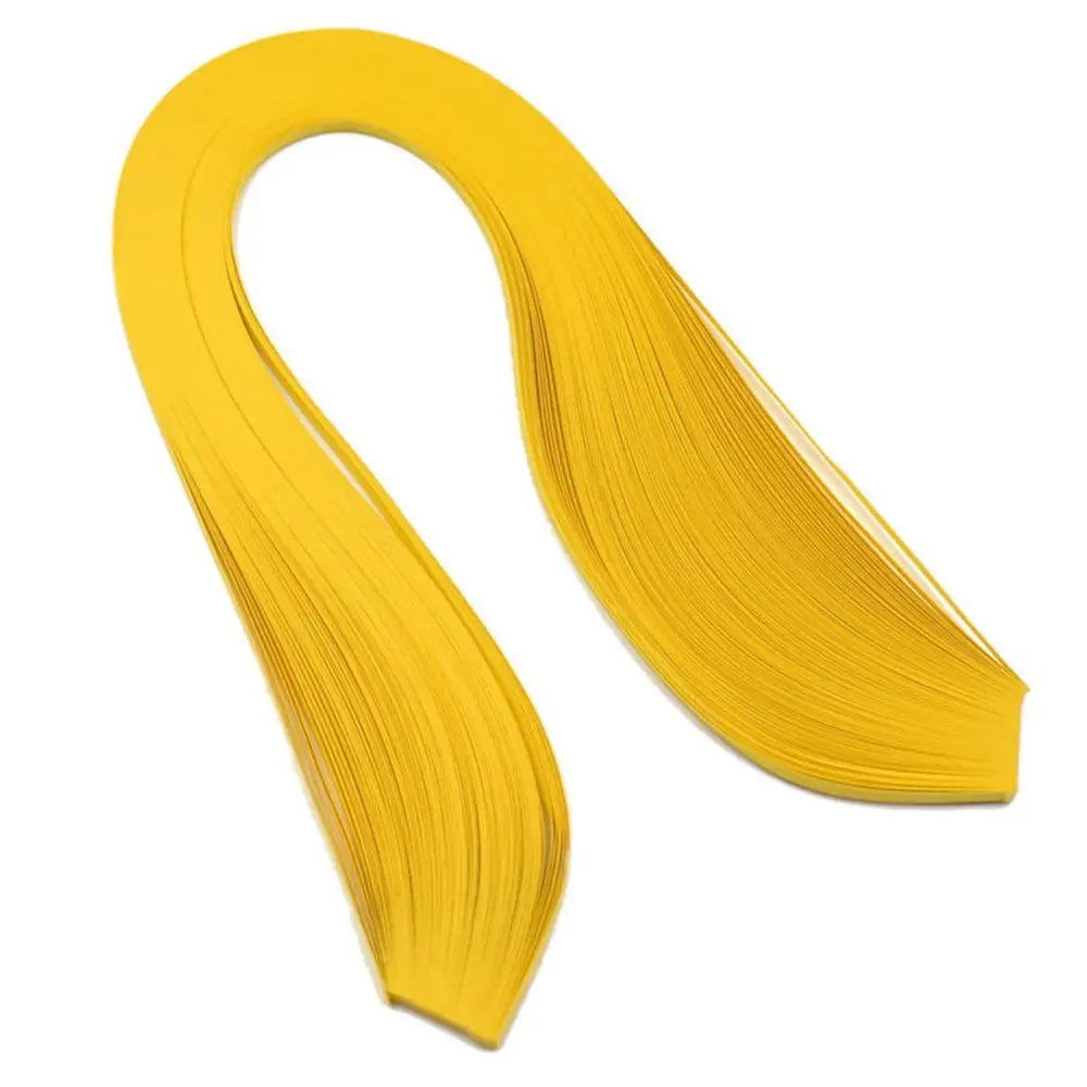 yellow Горячая Распродажа, 3 мм ширина, 120 в полоску, бумага для квиллинга, одноцветная бумага для оригами, сделай сам, ручная работа, украшение, облегчение давления - Цвет: yellow