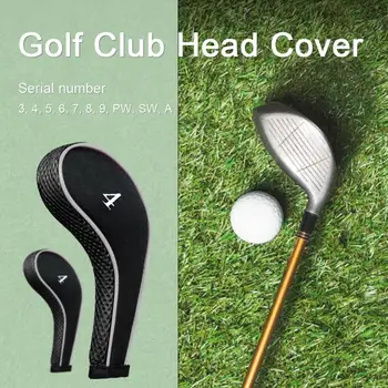 

High Quality Durable 10Pcs Golf Club Iron Headcover Head Cover Leather Golf Protection Set High Quality Golf Accessories