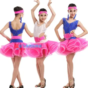 

New spandex Adult Child Latin dance costumes tassel stones sleeveless latin dance dress for child latin dance dresses S-3XL 237