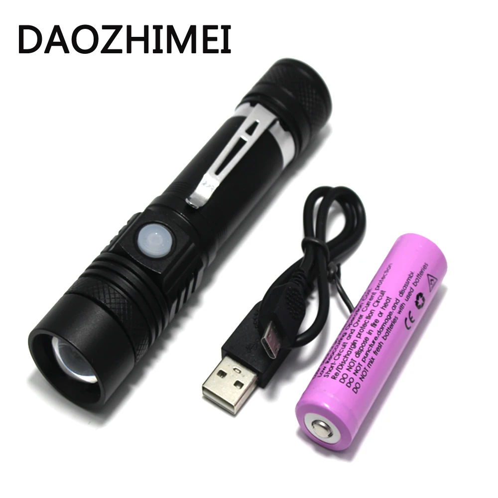 

5000LM Portable mini Rechargeable XML-T6 Led Flashlight ZOOM Torch Waterproof bicycle lamp Fishing light Camping lantern Torches