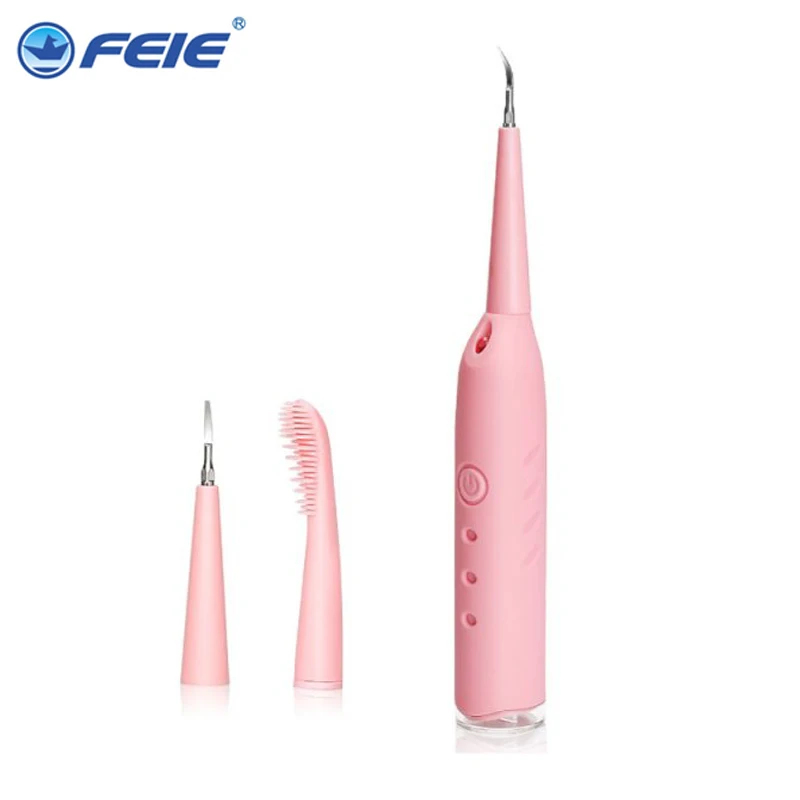

Portable Electric Sonic Dental Scaler Tooth Calculus Remover Tooth Stains Tartar Tool Dentist Whiten Teeth Health Hygiene Pink