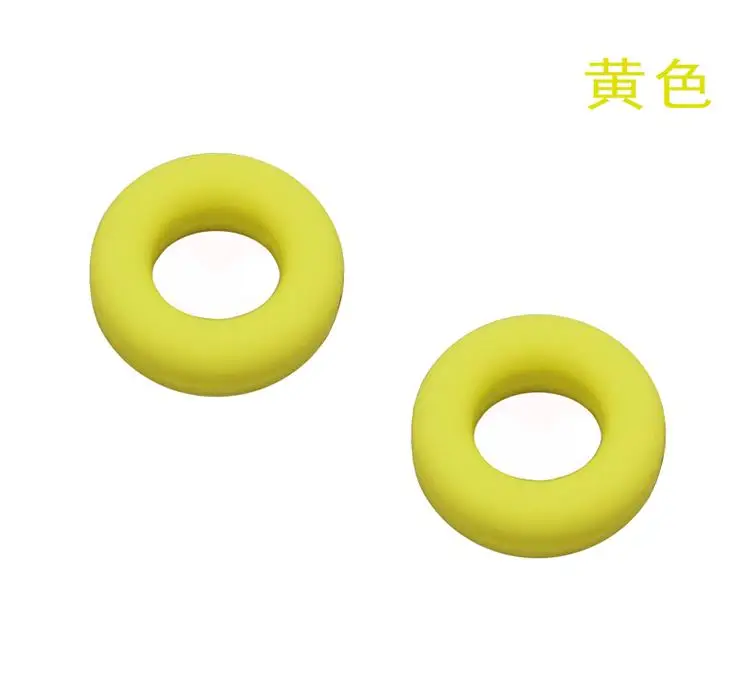 Тип круглая силиконовая противоскользящая дужка очков крышка противоскользящее кольцо Боковая поддержка декомпрессионный рукав фиксируется против падения - Цвет: yellow
