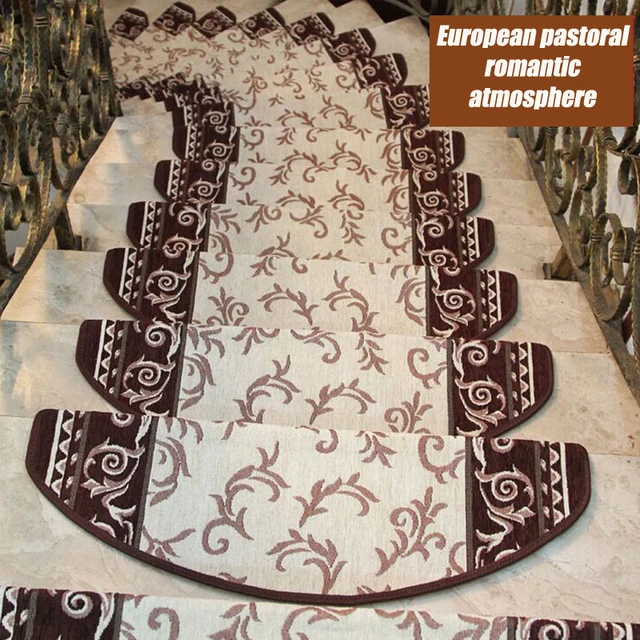 Ehome Carpet Stair Treads Mat No Glue Self Adhesive 1 Piece Ehome Carpet Stair Treads Mat No Glue Self Adhesive 1 Piece Coffee Anti Slip Kid Protect
