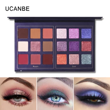 

UCANBE Eyeshadow Makeup Colorful Eyeshadow Palette Shimmer Matte Glitter Pigment Eye Shadow Sombras Long Lasting Cosmetic Set