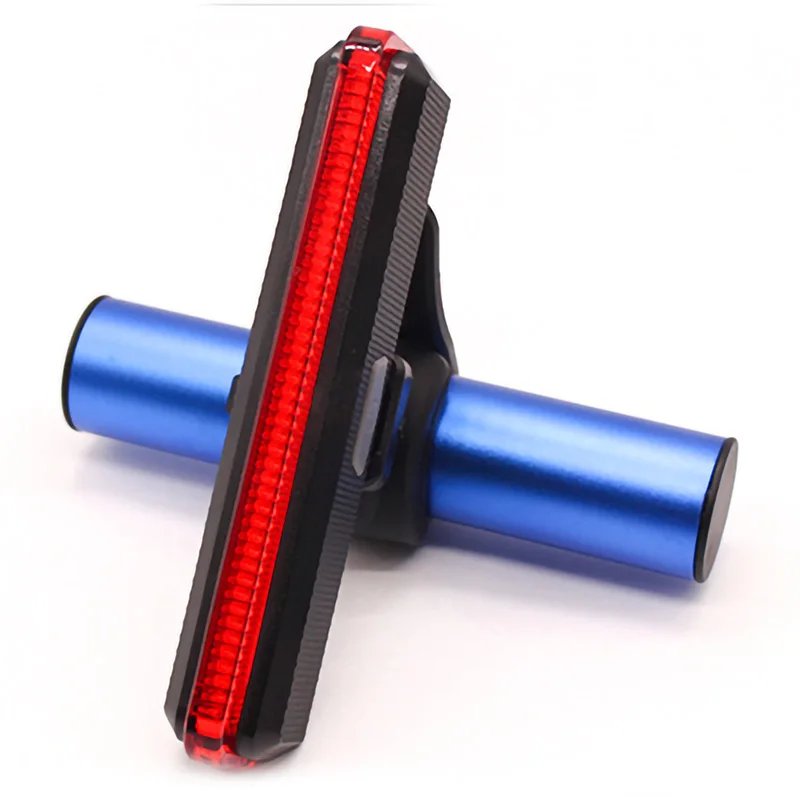 Discount Bicycle Tail Light Bicycle Rear Warning Light Long Strip Cob Tail Light Waterproof Warning Light Backpack Light Battery 5