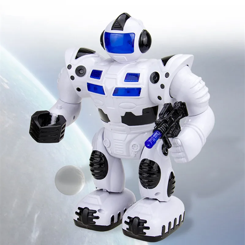 Новинка 2016 детская электронная игрушка ходячий робот ручная работа мальчики и