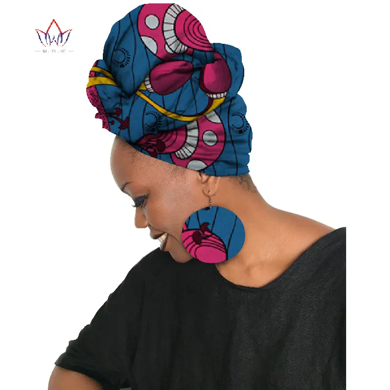 

2019 African Ankara Earring Set African Earrings & matching Headtie ankara wax head scarf and Africa Earring 2 pieces SP033