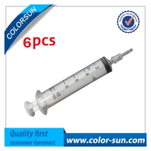6*10 мл заправка шприц и переходники для Epson hp 950 951 970 971 932 933 934 чернильный картридж s или СНПЧ заправка чернильных картриджей шприц