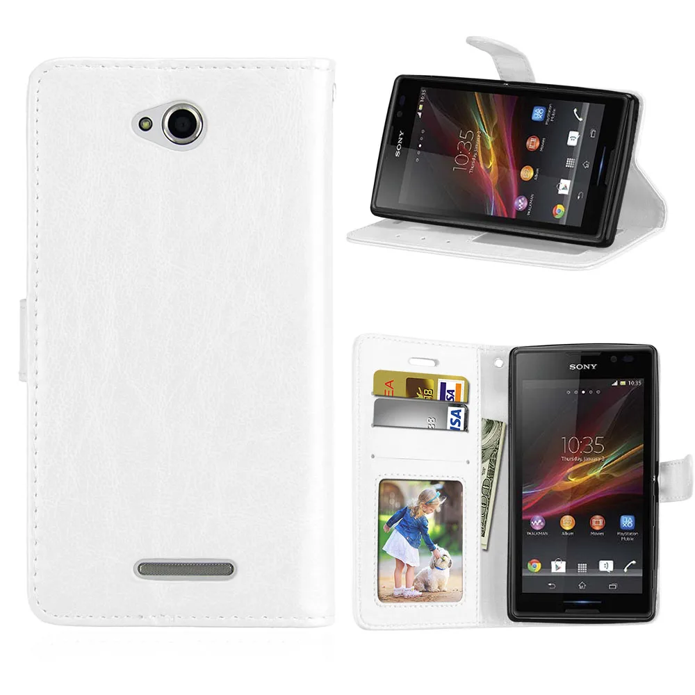 Чехол для sony Xperia C S39H C2305 C2305 2305, Роскошный кошелек из искусственной кожи, силиконовый чехол для телефона sony S39H 5,0 '', чехол s