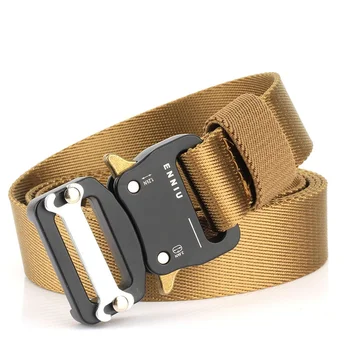 

Nylon Military Tactical Belts Waist Belt With Metal Buckle Adjustable Heavy Duty Training Waist Belt Hunting Accessories
