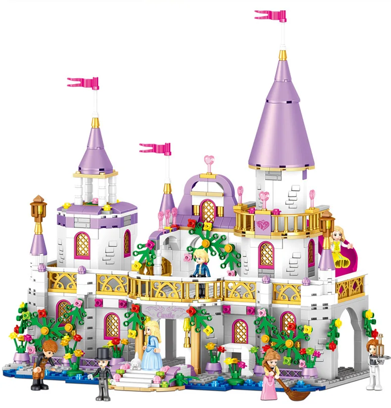 Совместимый Friends heartlake City Princess Windsor замок набор образовательных DIY Модель