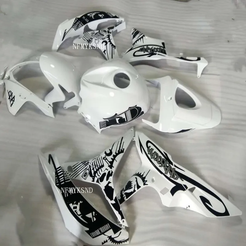 Высокий белый черный фитинг впрыска мото rcycle комплект Подходит для HONDA CBR 600 RR 07 08 moto body CBR600RR 2007 2008 Обтекатели