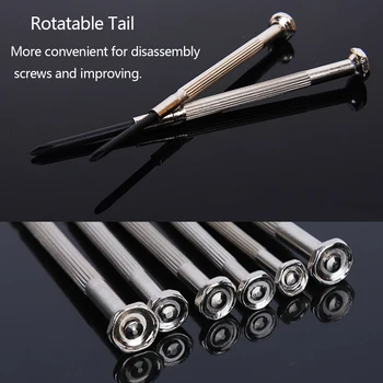 

6pcs Precision Multifunction Mini Small Screwdriver Set with Slotted Phillips Bits for Watch Glasses Screw driver Repair Tools