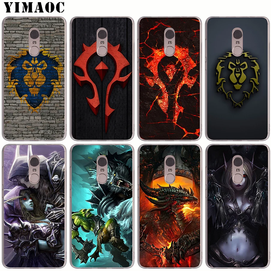 

YIMAOC Wows World of Warcraft Soft Silicone Case for Xiaomi Redmi 4A 5 Plus 5A S2 Note 4X 5 6 Pro TPU Cover