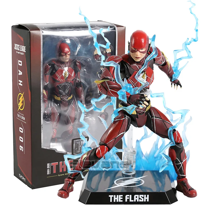 DC Justice League The Flash DAH-006 Dynamic 8 ction Heroes ПВХ Фигурки модельные игрушки, коллекционные - Цвет: DAH006 box