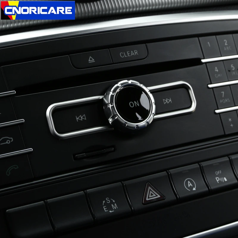 Автомобильный Стайлинг центральная консоль CD Кнопка рамка декоративная наклейка Накладка для Mercedes Benz CLA C117 GLA X156 A класс W176-16