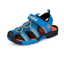 New Boys Beach Sandals Cutout Summer Kids Shoes Kids Sandals Closed Toe Boy Sandal Children Sport Shoe Suitable For 3-10-14Years apakowa new real genuine leather kids boys sandals children closed toe summer shoes cutout boys sandals children leather sandals