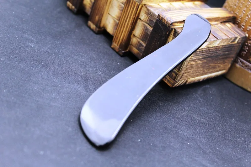 

facial care tool s shape black Guasha Massage Scraping Tool Gua Sha Acupuncture Natural Buffalo Horn