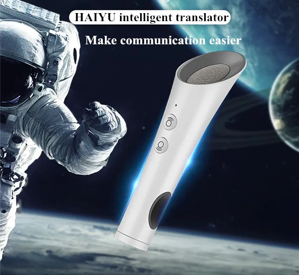 

Haiyu HY-808 Real-time Simultaneous voice translator Chinese English cantonese intelligence voice translation Bluetooth