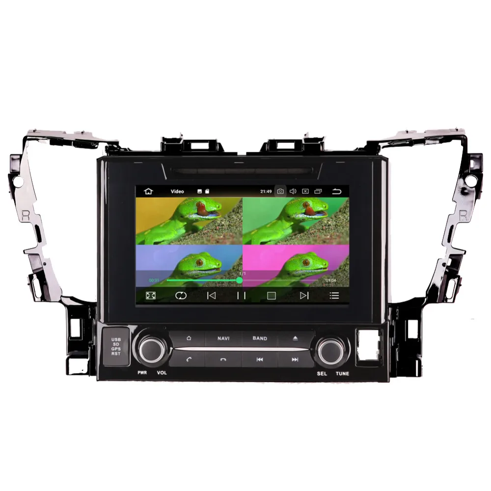 Excellent 9 Inch Android 8.0 Octa Core 4GB RAM Car GPS Navigation For Toyota Alphard 2015- DVD Multimedia Player Radio Stereo Bluetooth 3