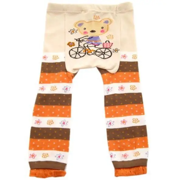 Повседневные штаны для маленьких мальчиков; штаны; детские колготки; Животные в полоску; леггинсы для маленьких девочек; брюки для мальчиков; Одежда для новорожденных - Цвет: D2