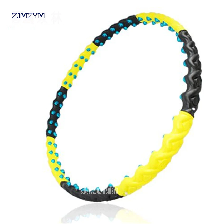 

8 parts detachable double row magnetic Fitness Circle lose weight slim with biggest diameter 110cm fitness exercise