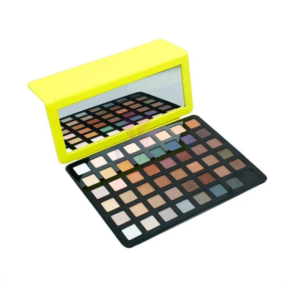 

Natural Shimmer Matte Eyeshadow Palette 48 Color Cosmetic Makeup Set Kit Professional PU Cover With Mirror
