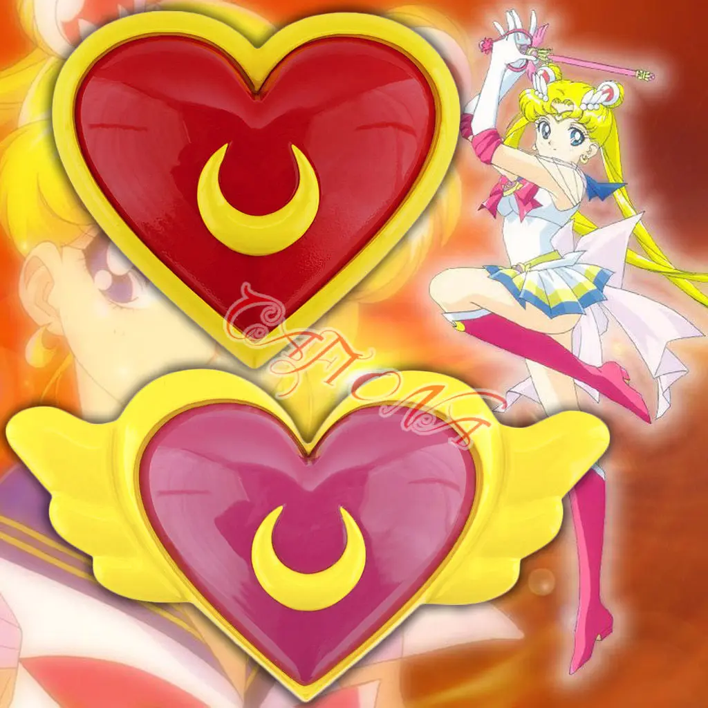 Sailor Moon Super S Cosplay Sailor Venus Aino Minako Yellow Heart Shaped Brooch