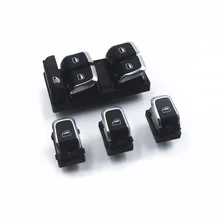 Novo Chrome Master Switch 3pcs Botão Da Janela Para A5 A4 Allroad Quattro B8 Q5 8K0959851A 8K0 959 855A 4GD959855 8KD 959 855