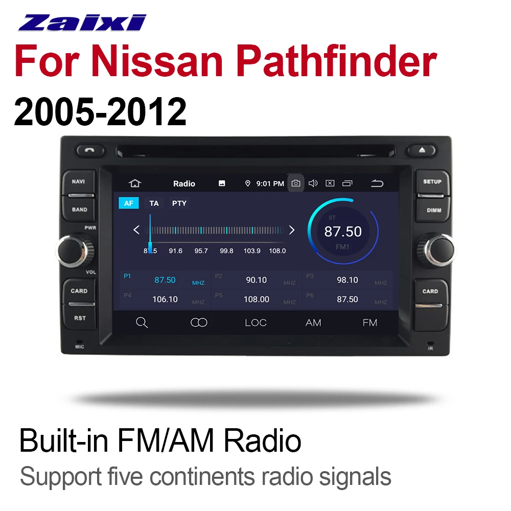 ZaiXi 2din Android 9,0 Восьмиядерный 4 Гб ОЗУ автомобильный DVD для Nissan Pathfinder 2005~ 2012 gps Радио BT Navi карта мультимедийный плеер система