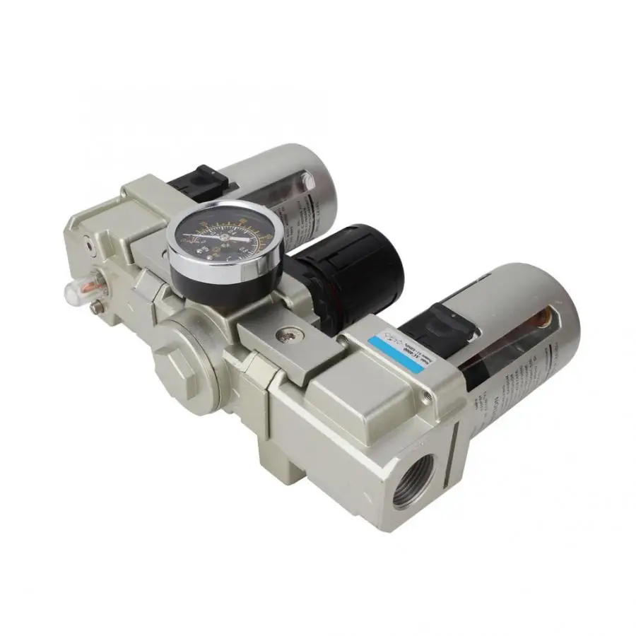 AC4000-06 G3/4" Air Source Gas Treatment Unit Lubricator Filter Regulator Air Filter Pressure Regulator