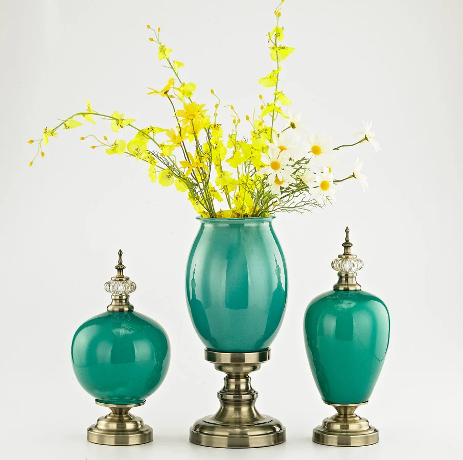 Europe Ceramic Flower Vase Candy Jar Terrarium Tabletop High Quality