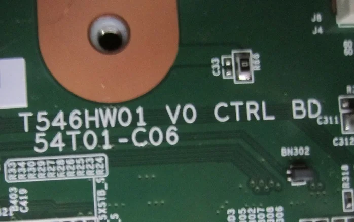 UA55C6200UF T-CON T546HW01 V0 CTRL BD 54T01-C06 оригинальных запасных частей