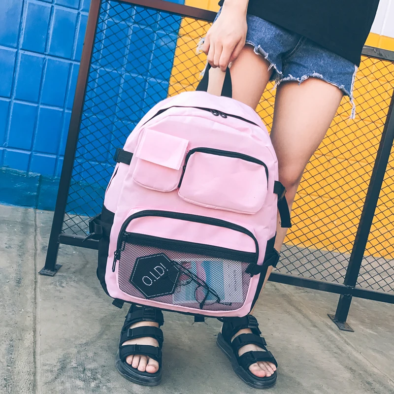 Новинка, школьный рюкзак для девочек-подростков, женский и мужской рюкзак, большая вместительность, школьная сумка, дорожная сумка, рюкзаки mochila S106