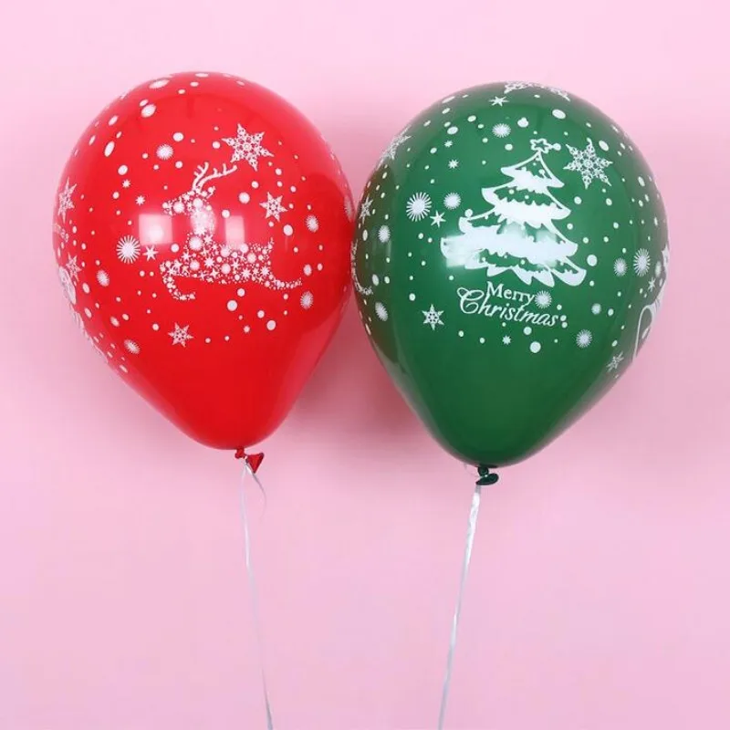 Темно-зеленый воздушный шар 50 шт./lot12 дюймов 2,8 г сферические латексные красные рождественские воздушные шары с новогодним украшением воздушные шарики, детские игрушки