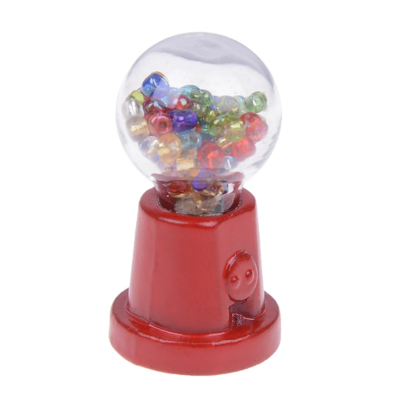 

1:12 Scale Dollhouse Miniature Candy Machine Doll House Decor Accessories Pretend Play Furniture Toy Child Gift Classic Toys