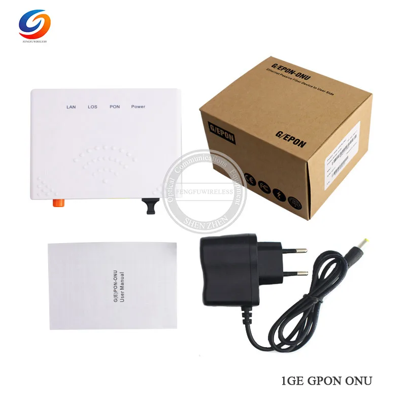 С фабрики GPON ONU ONT FTTH 1GE Lan порт применяется к режимам FTTH, английский интерфейс, Termina GPON ONU
