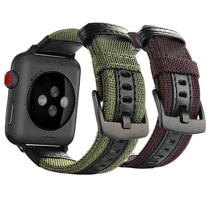 

nylon loop band for Apple Watch 40mm 44mm for iwatch 4 3 2 1 Strap 38mm 42mm