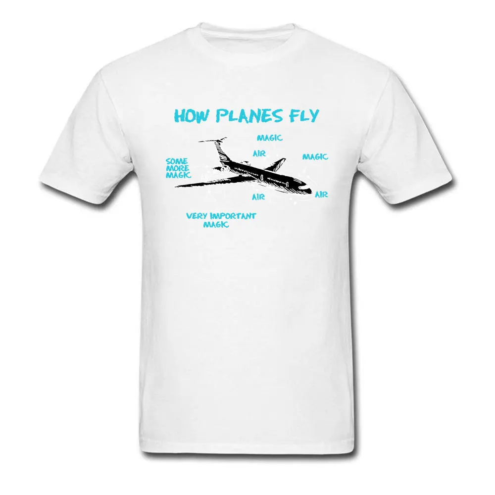 Принт инженера механического как самолет летают мужские футболки самолет схема шаблон Футболка день отца хлопок - Цвет: White