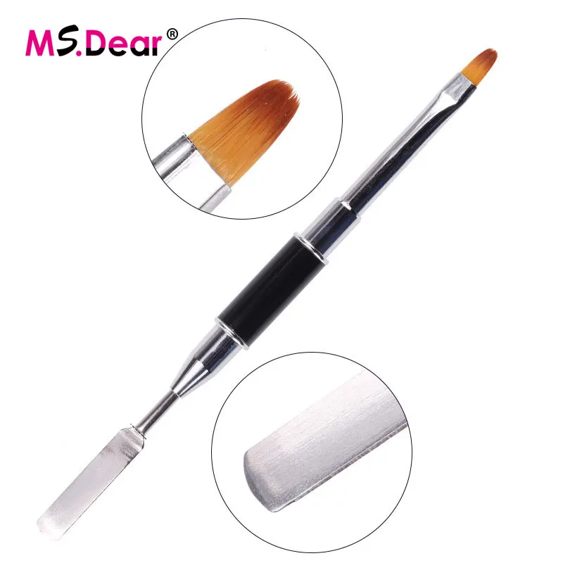 

Crystal Extension UV Gel Pen Nail Brush Painting Carving Pen Flat Extension Builder Coating Acrylic UV Gel Polish Nail Art Tools