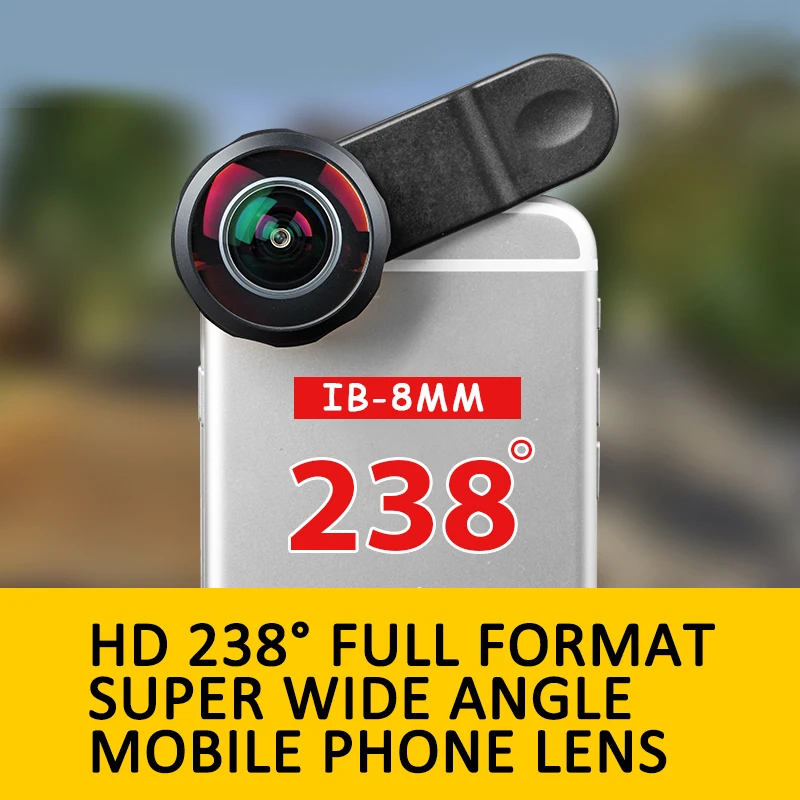 

Professional 8mm Super 4K HD Wide Angle Cell PhoneLens For iphone Xiaomi Samsung Galaxy Android Phone camera Lens Kit