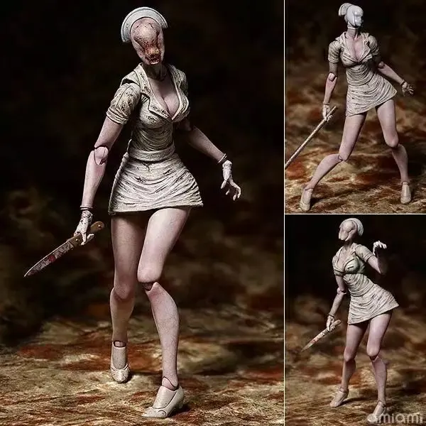 

Figma figura de serie Silent Hill 2 SP-061 burbuja cabeza Max X Masaki Apsy PVC figura de modelo coleccionable juguetes