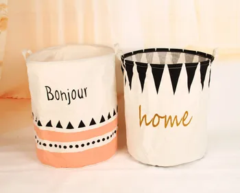 

NEW HOME Laundry Basket Foldable Bath Hamper Dirty Clothes Storage Bags Washing Clothes Organizer