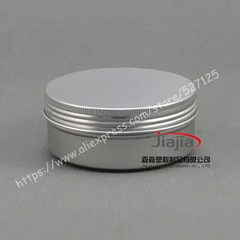

150g silver aluminum jar/tin/can with aluminum lid.Aromatherapy tin,150ml cosmetic jar,for cream/candles/food storage