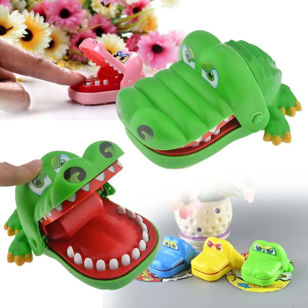 Vitoki 7,5 см практичные шутки рот зуб Аллигатор руки детские игрушки семейные игры классические кусающиеся руки крокодил игра