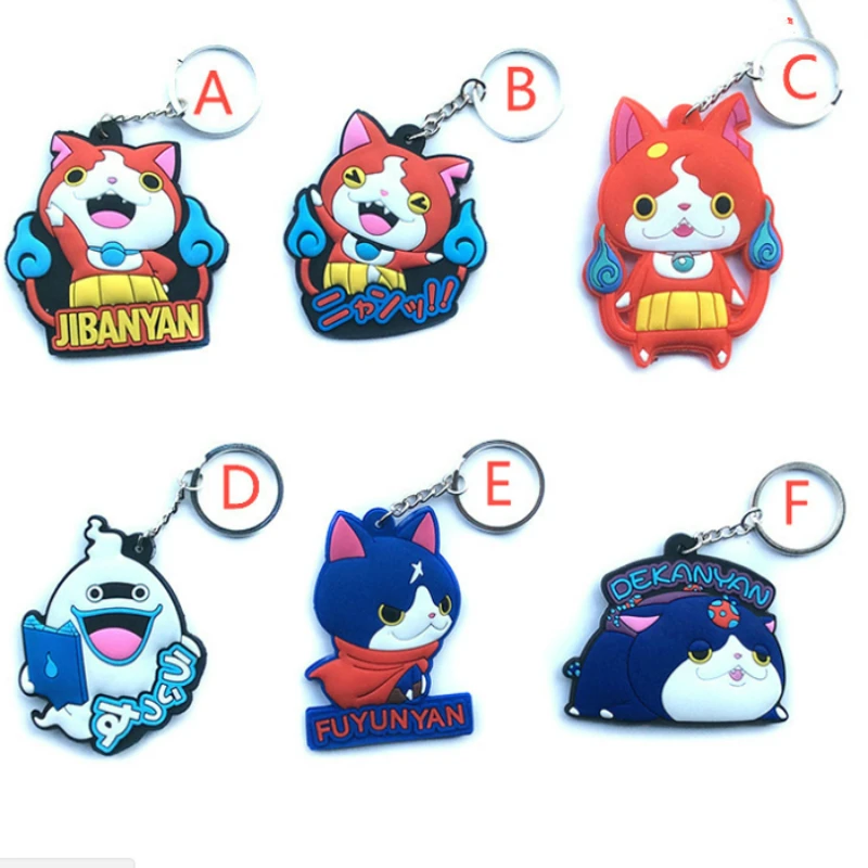 1 шт. милые Новые Аниме Montre Yokai часы Figuras Whisper ПВХ брелок Подвески Игрушки