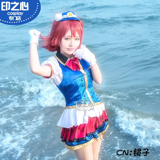 LoveLive! Солнечном свете! Aqours/Вечерние платья с длинным шлейфом Chika Riko kanan Dia You Yoshiko Hanamaru Mari Ruby/костюм для косплея